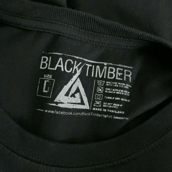 Bruce Lee Shirt Large Black Legend Dragon Black Timber - Picture 8 of 10